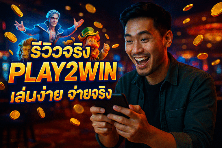 รีวิวจริง PLAY2WIN เล่นง่าย จ่ายจริง