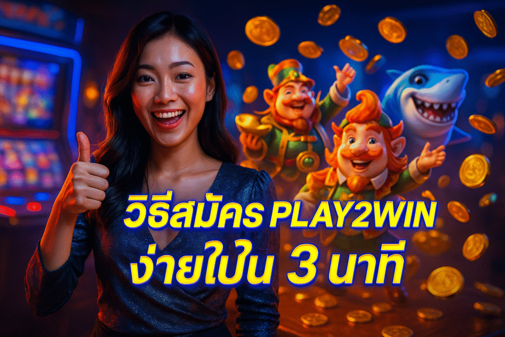 วิธีสมัคร PLAY2WIN ง่ายใน 3 นาที