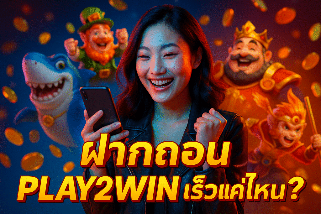 ฝากถอน PLAY2WIN เร็วแค่ไหน?